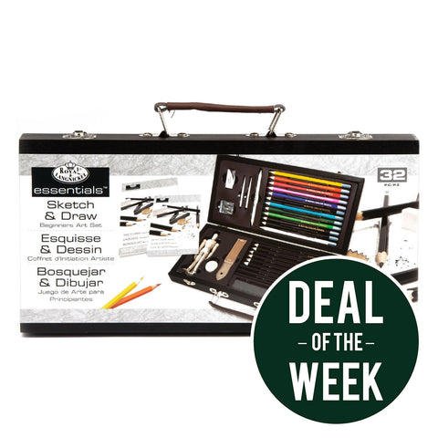 Sketch & Draw Beginners 32-Piece Art Set