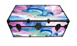 Designer Trunk - Dolphins- 32x18x13.5"