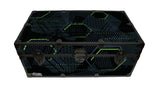 Designer Trunk - Glowing Hexagons - 32x18x13.5"