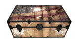 Designer Trunk - Rustic Americana - 32x18x13.5"