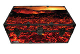 Designer Trunk - Volcanic Eruption - 32x18x13.5"