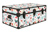 Designer Trunk - Vintage Holiday Scatter - 32x18x13.5"