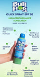 Bullfrog® Quik Spray Sunscreen SPF 50 Broad Spectrum UVA/UVB