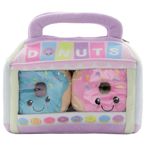 iScream Box of Donuts Packaging Fleece Plush