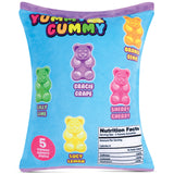 iScream Yummy Gummies Packaging Strawberry Scented Fleece Plush