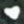Black Elongated Heart