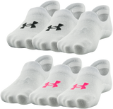 Under Armour Girls' Essential Ultra Low Tab Socks - 6 Pack