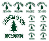 Camp Logo-Camp Alpine Decal Set 11-Pack