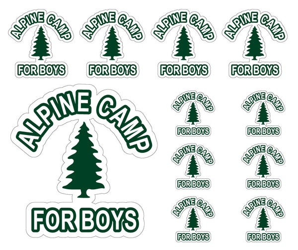 camp logo Logo-Camp Alpine Decal Set 11-Pack Style:P715S-Shimano SPD SONDERANGEBOT ENGL DM-60 Delay aizsargķivere velobraucējiem