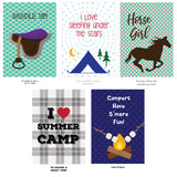 Summer Camp Greeting Cards for Boys, Girls, and Parents