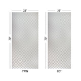 Cabin Comfort 1.5" Memory Foam Egg Crate Twin or Cot Camp Mattress Pad