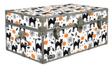 Designer Trunk - Pumpkins & Cats - 32x18x13.5"
