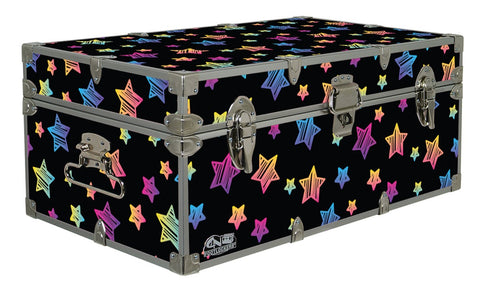 Designer Trunk - Neon Stars - 32x18x13.5"|71408