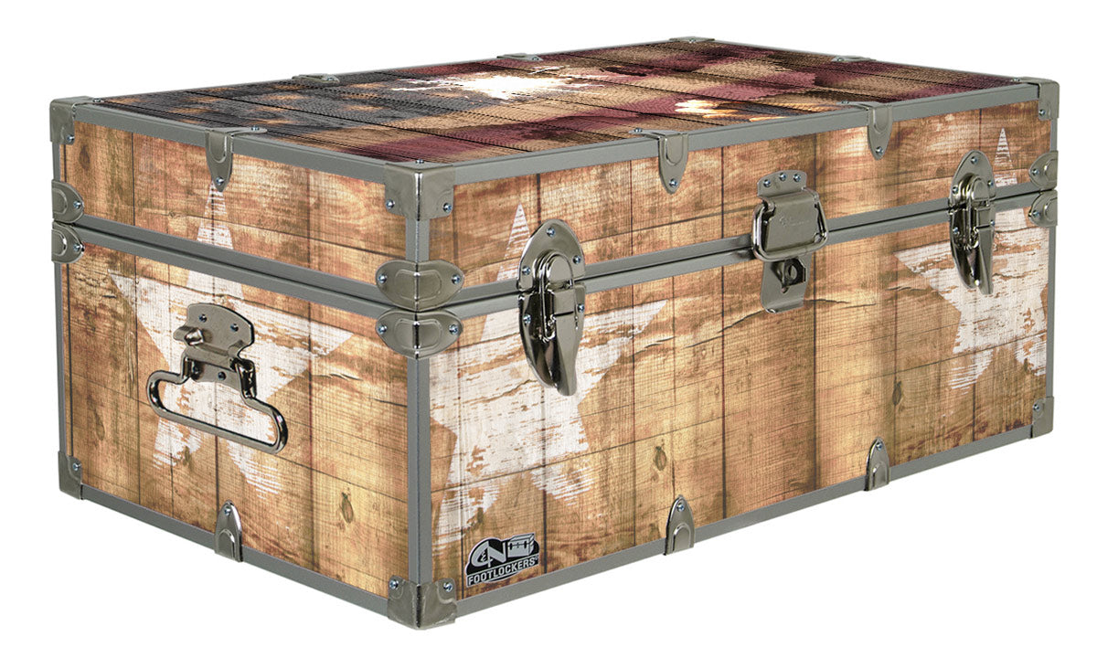 Designer Trunk - Rustic Americana - 32x18x13.5"