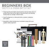 Sketch & Draw Beginners 32-Piece Art Set