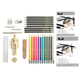 Sketch & Draw Beginners 32-Piece Art Set