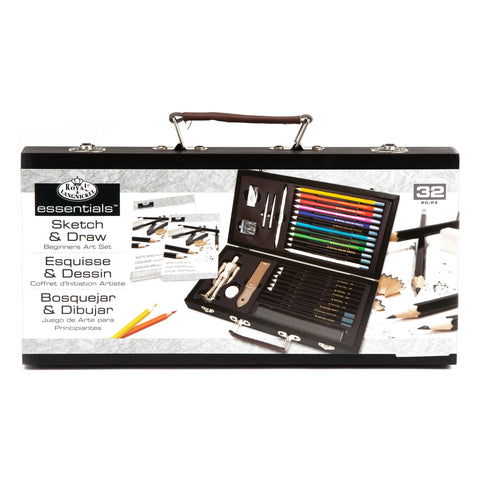 Sketch & Draw Beginners 32-Piece Art Set