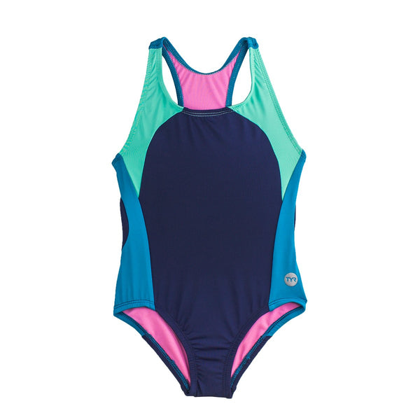 TYR® Girls' Solid Splice Maxfit Swimsuit