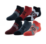 Under Armour Boy's Essential Lite No Show Socks - 6 Pack