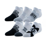 Under Armour Boy's Essential Lite No Show Socks - 6 Pack