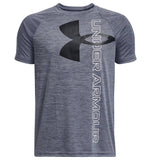 Under Armour Boys' Tech™ Split Logo Hybrid Short Sleeve