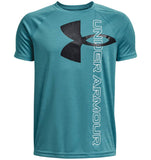 Under Armour Boys' Tech™ Split Logo Hybrid Short Sleeve