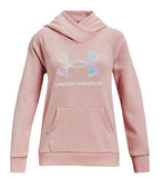 Under Armour Girls' Rival Fleece Core Logo Hoodie