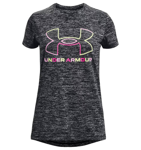 Under Armour Girls' Tech™ Big Logo Twist Short Sleeve|1366083002YS,1366083002YM,1366083002YL,1366083002YXL