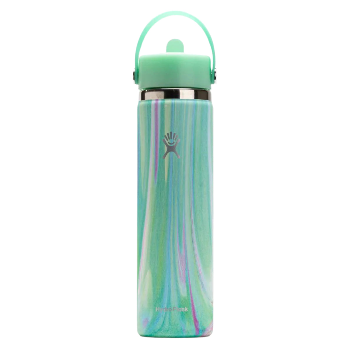 Standard Mouth Hydro Flask 24 Oz Mint Wide Mouth With Flex Straw