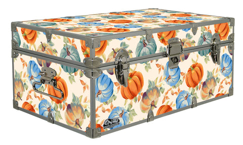 Designer Trunk - Painted Pumpkins - 32x18x13.5"
