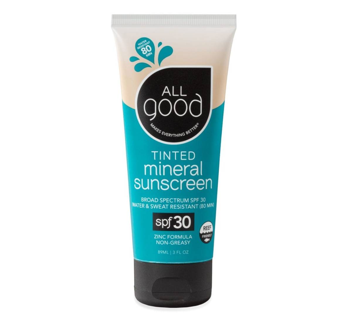 All Good SPF 30 Tinted Mineral Sunscreen 3oz