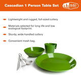 GSI Outdoors Cascadian 6 Piece Tableware Set