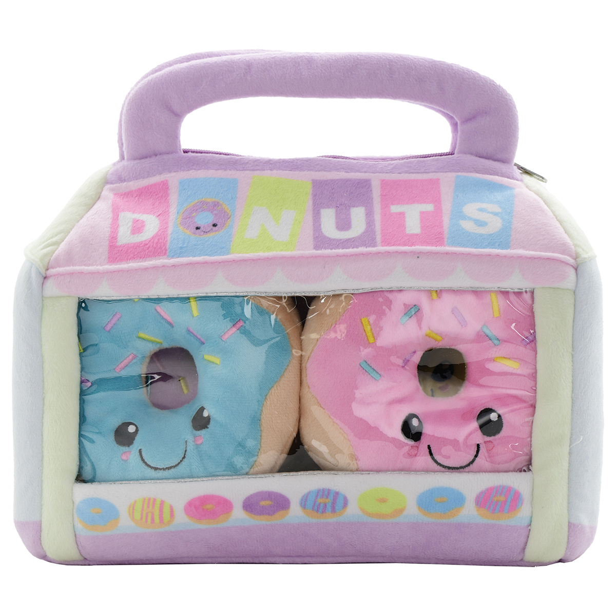 iScream Box of Donuts Packaging Fleece Plush