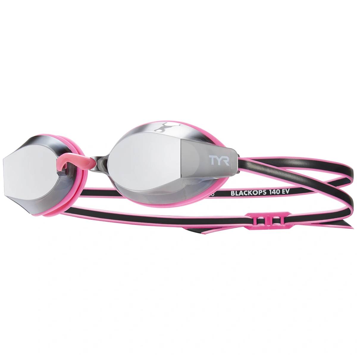 tyr tracer racing goggles TYR Blackops 140 EV Racing Junior Mirrored 390 Blue/Pink