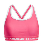 Under Armour (Kids) Girls' Black/Multi Printed Crossback Sports Bra  (1364630) XL 
