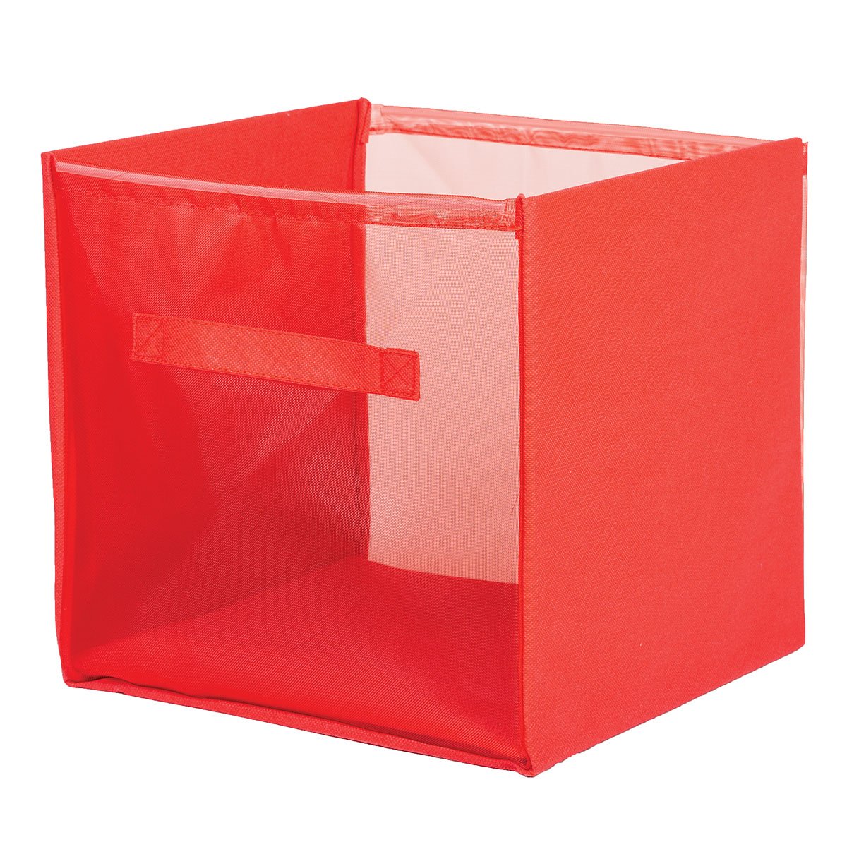 Innovative Home Creations Pop-Up Fabric Storage Cubes - L | Red