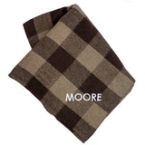 Personalized Bunkhouse Plaid Wool Blanket
