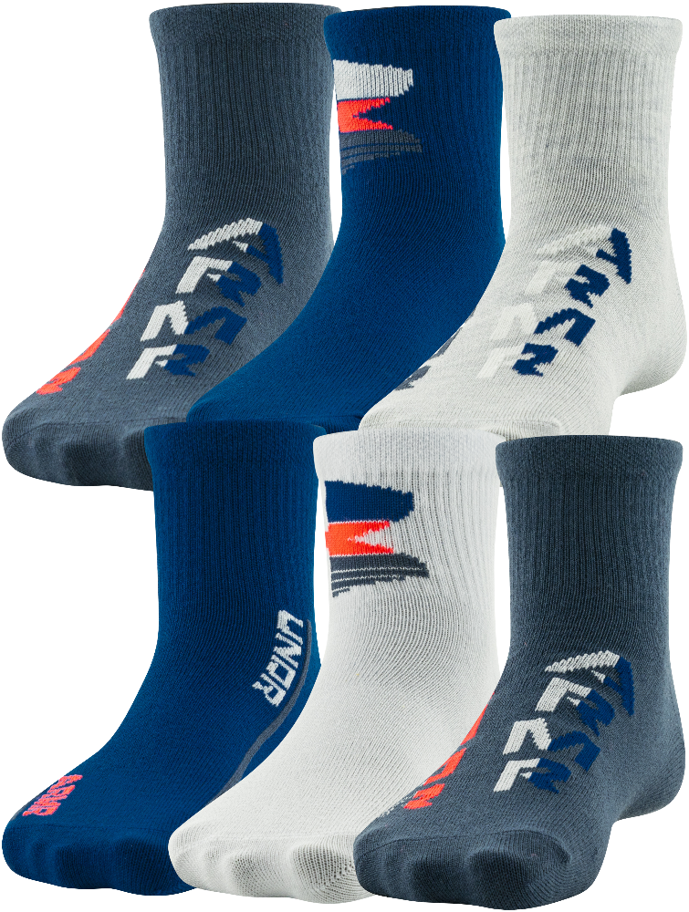 Under Armour Boys Essential Lite Quarter Socks 6 Pack