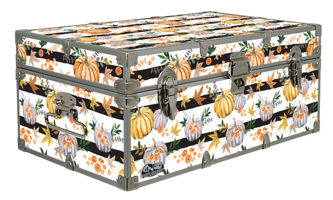 Designer Trunk - Pumpkin Striped - 32x18x13.5"|71348