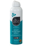 All Good SPF 30 Sport Mineral Sunscreen Spray 6oz