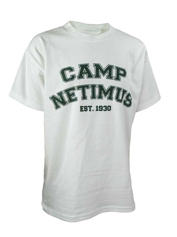 Camp Netimus Distressed Print Tee
