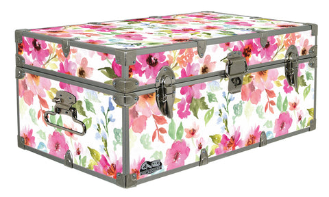 Designer Trunk - Floral Watercolor - 32x18x13.5"|70661