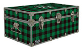 Designer Trunk - The Great Outdoors Green Buffalo Plaid  - 32x18x13.5"