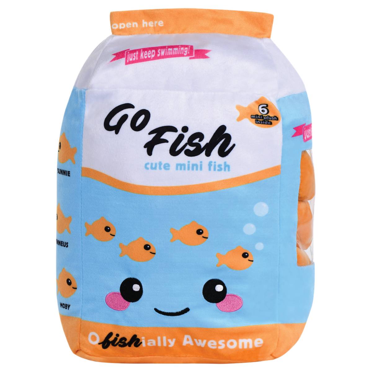 iScream Go Fish Packaging Fleece Plush