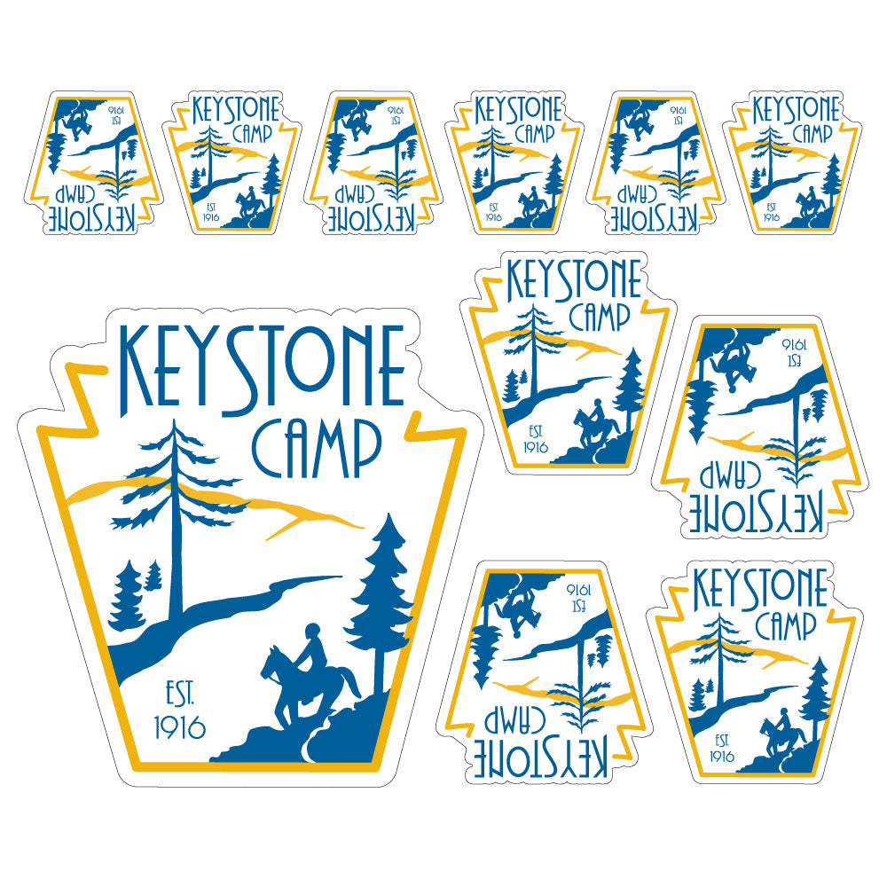 Camp Logo-Keystone Camp Decal Set 11-Pack