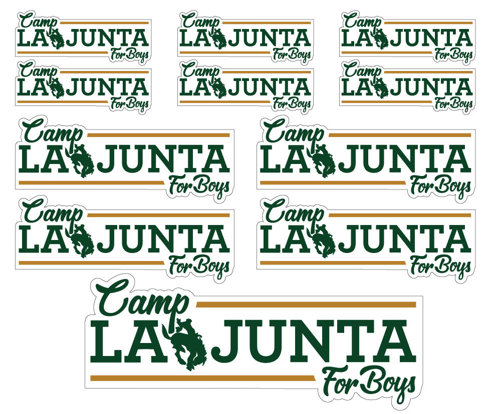Camp Logo-La Junta Decal Set 11-Pack