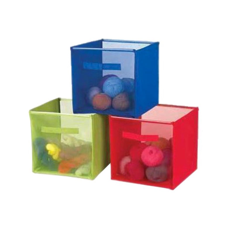 Innovative Home Creations Pop-Up Fabric Storage Cubes - L | Purple
