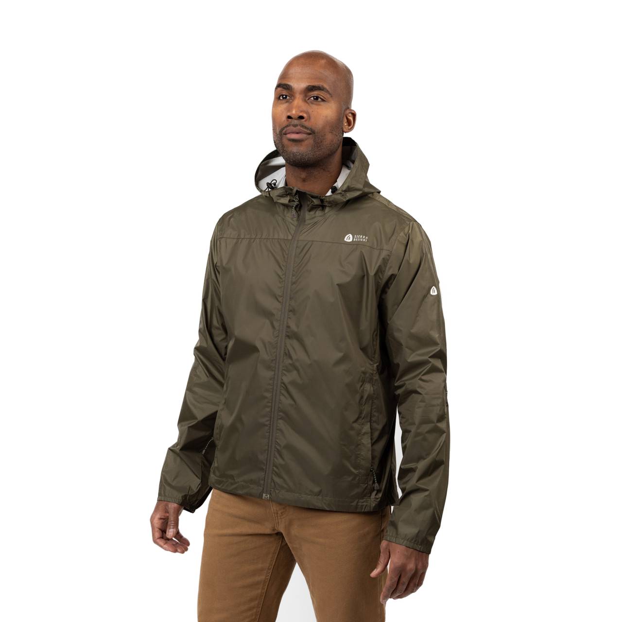 Sierra Designs Men's 2.0 Microlight Rain Jacket | Olive Night / M