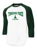 Towering Pines Camp Baseball Tee
