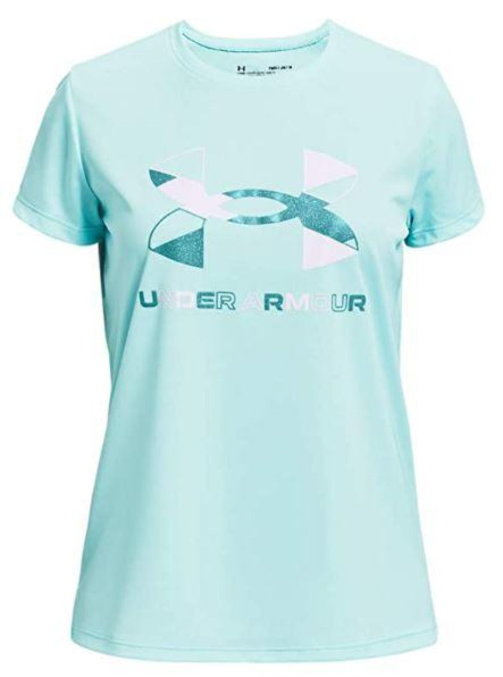 Under Armour - Girls Tech Graphic Big Logo T-Shirt
